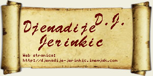 Đenadije Jerinkić vizit kartica